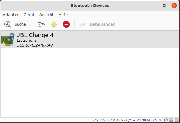Die Liste der Bluetooth-Geräte